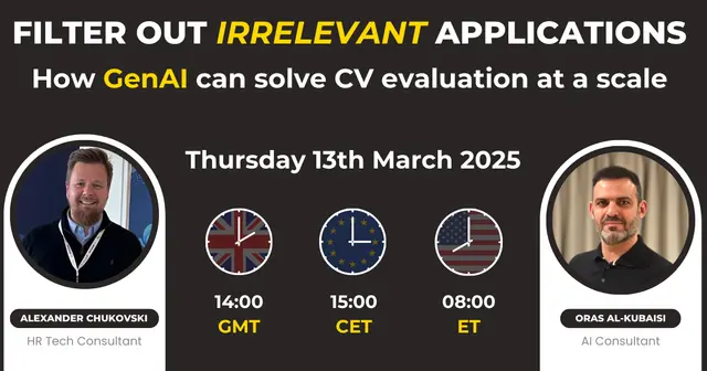 Webinar: Filter out irrelevant applications